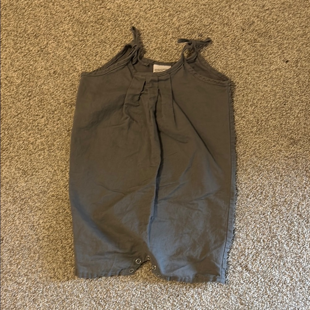 Gray Baby Romper